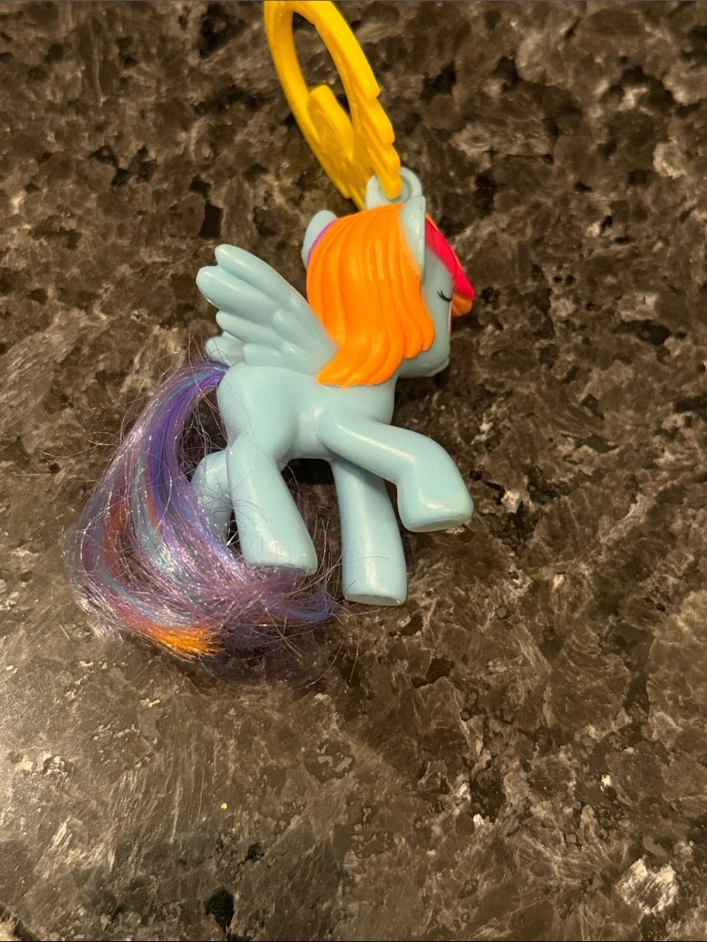 2012 My Little Pony MLP Rainbow Dash Keychain Figure Hasbro McDonald’s Toy Girls